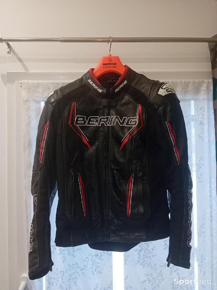 Moto route - Blouson BERING cuir moto XL  - photo 1