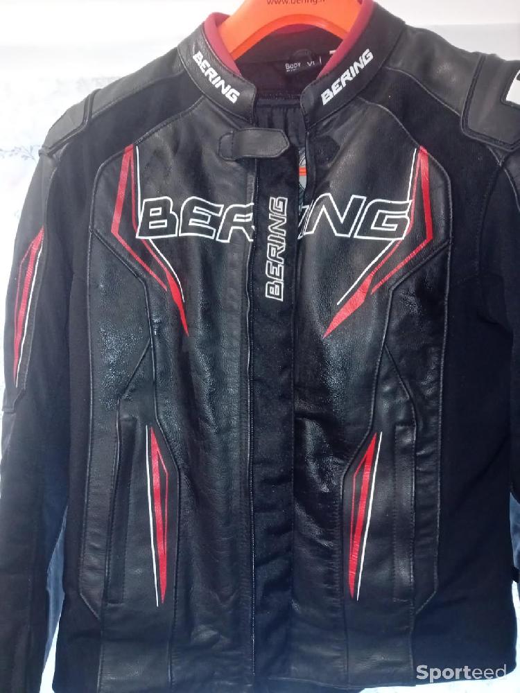 Moto route - Blouson BERING cuir moto XL  - photo 2