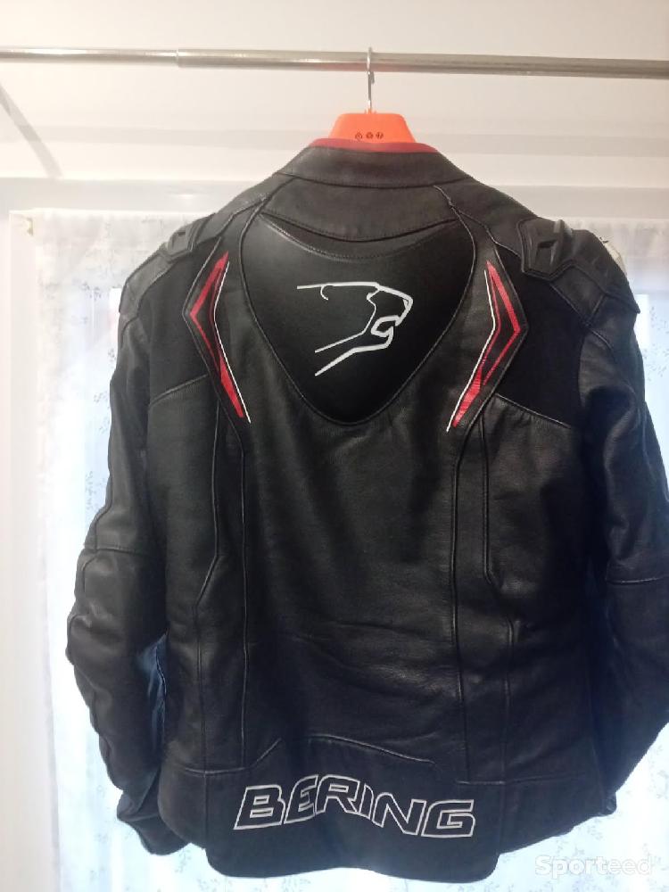 Moto route - Blouson BERING cuir moto XL  - photo 4