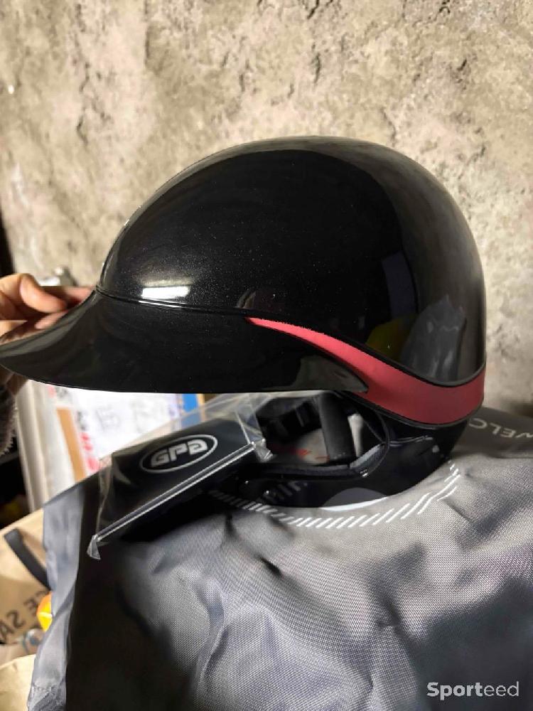 Equitation - Bombe GPA First Lady Global TLS rose glossy– Taille 56 – Neuve avec étiquette - photo 4