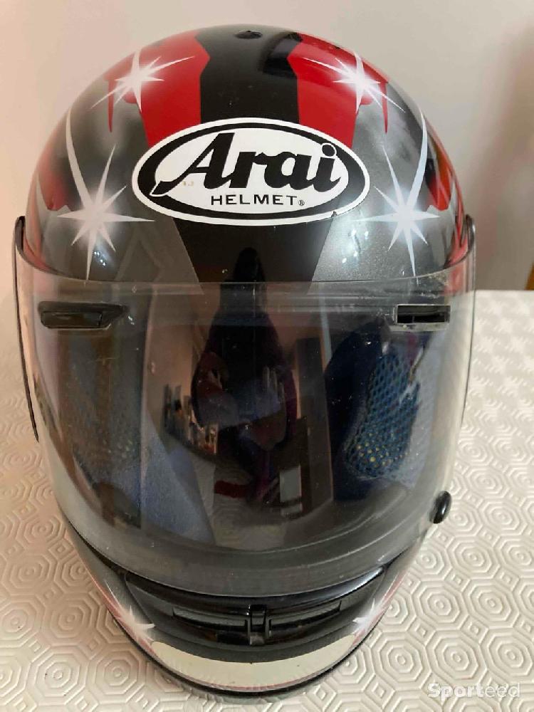 Moto route - Casque moto très usé à l’intérieur  - photo 1