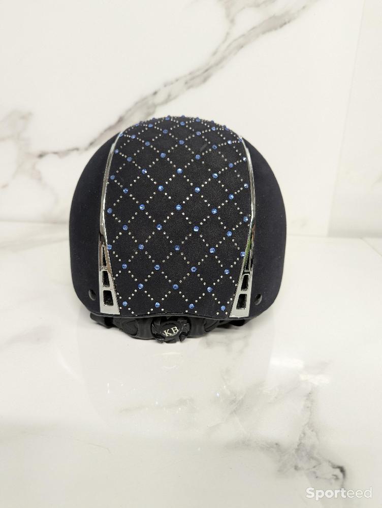 Equitation - Bombe d'équitation strass bleu - photo 2
