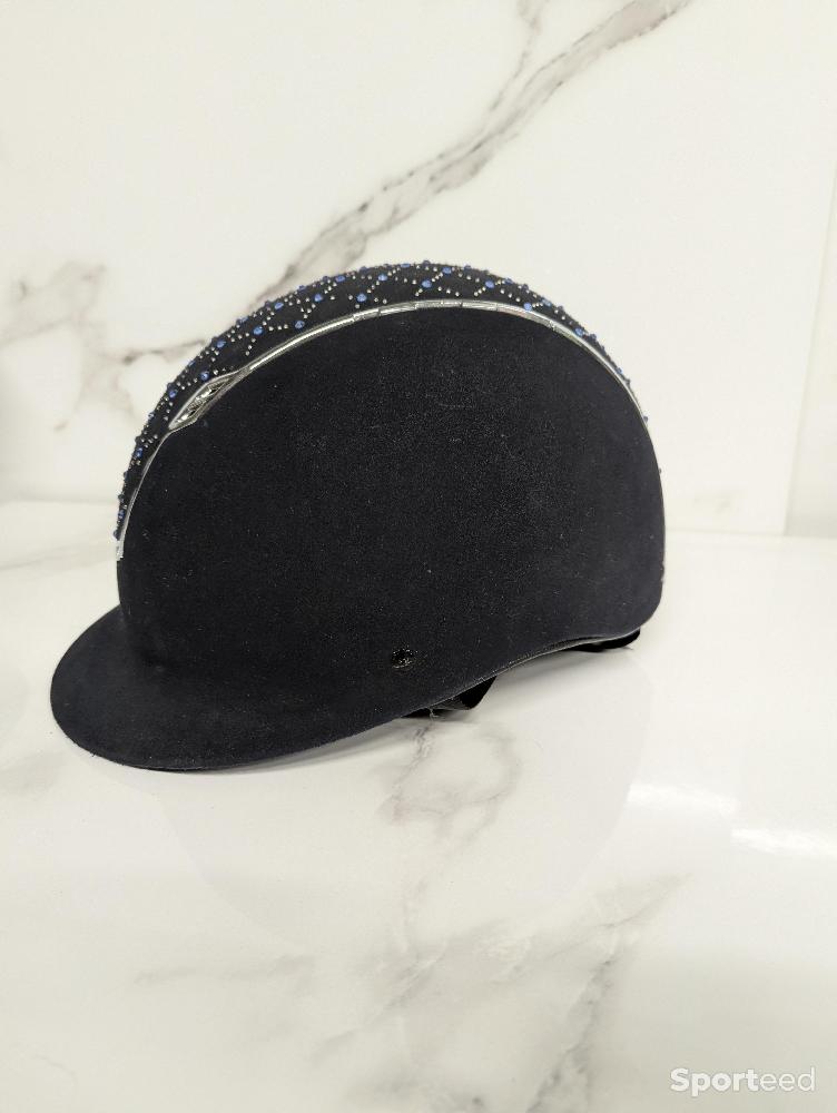Equitation - Bombe d'équitation strass bleu - photo 3
