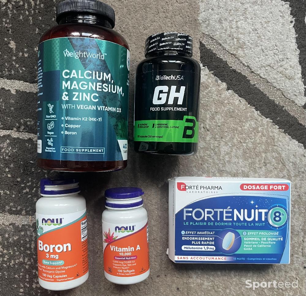 Musculation - Lot compléments alimentaires (Vitamine A, hormone de croissance…) - photo 1
