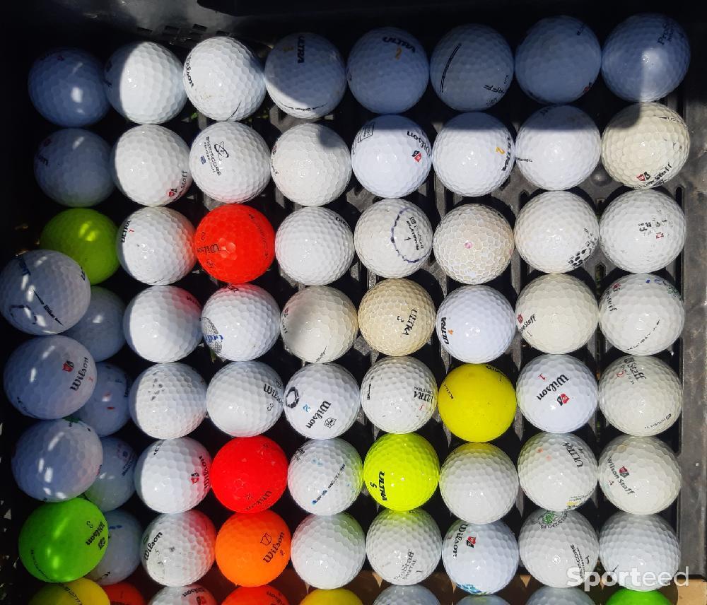 Golf - Lot de 70 balles de golf d'occasion blanches/couleurs Wilson  - photo 1