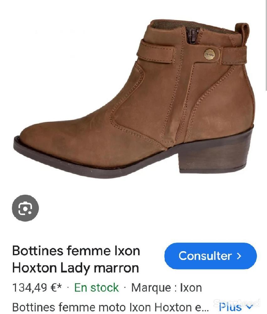 Moto route - Bottes cuir moto IXON femme - photo 4