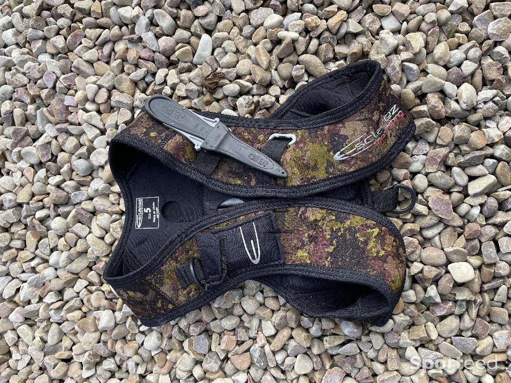 Apnée / Plongée libre - Gilet de lestage Esclapez Camo + couteau - photo 1
