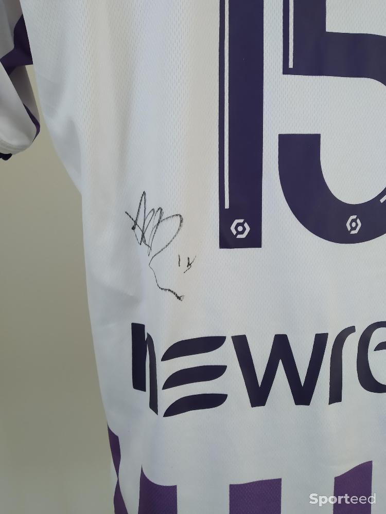 Football - Maillot Porté et Signé par Aron Donnum - Toulouse FC - photo 3