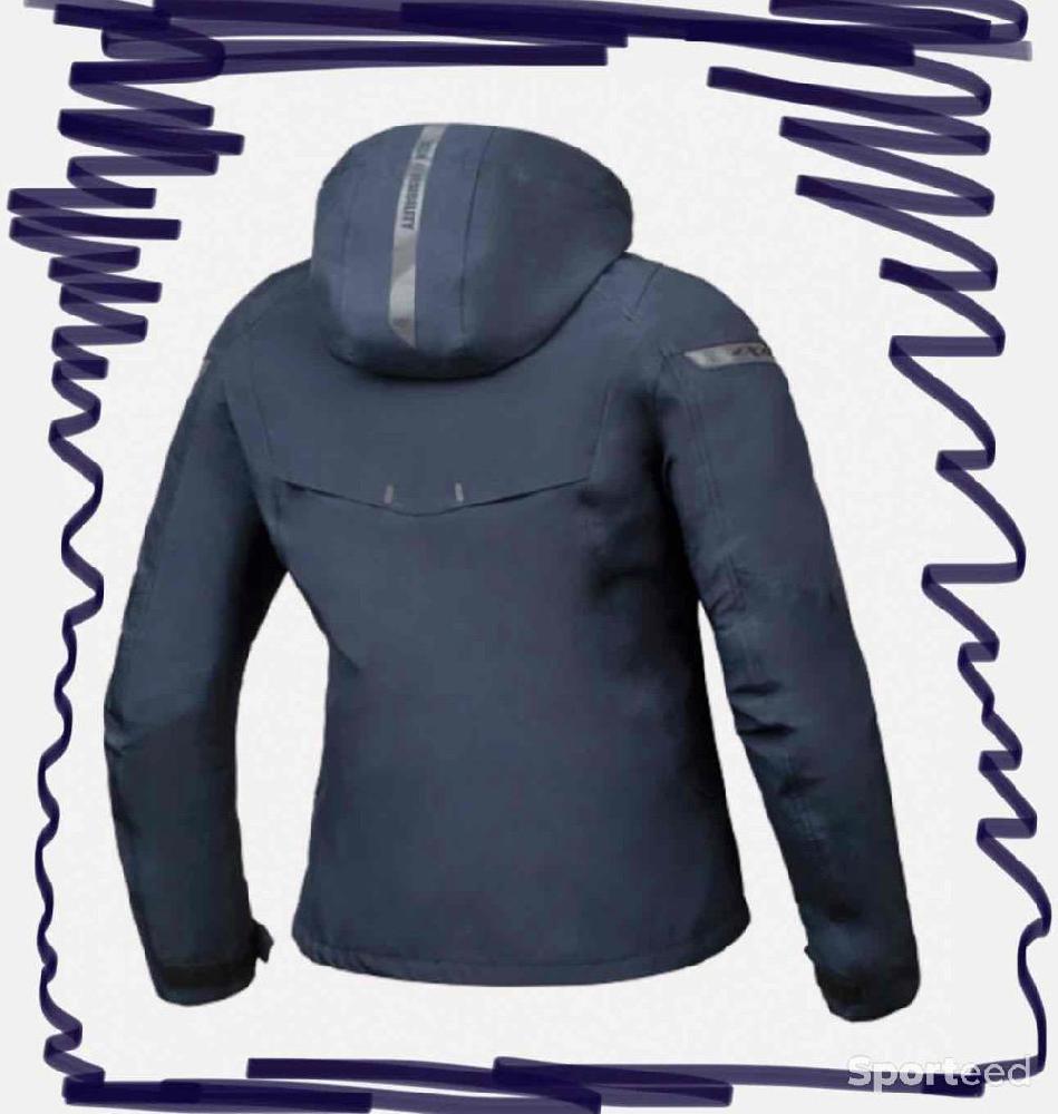 Moto route - Blouson moto hiver femme Ixon Burning bleu marine, Neuf, XS - photo 1