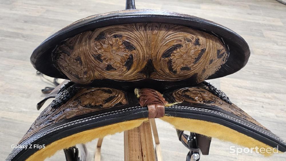 Equitation - selle western + filet+ collier  Double T Saddlery - photo 2