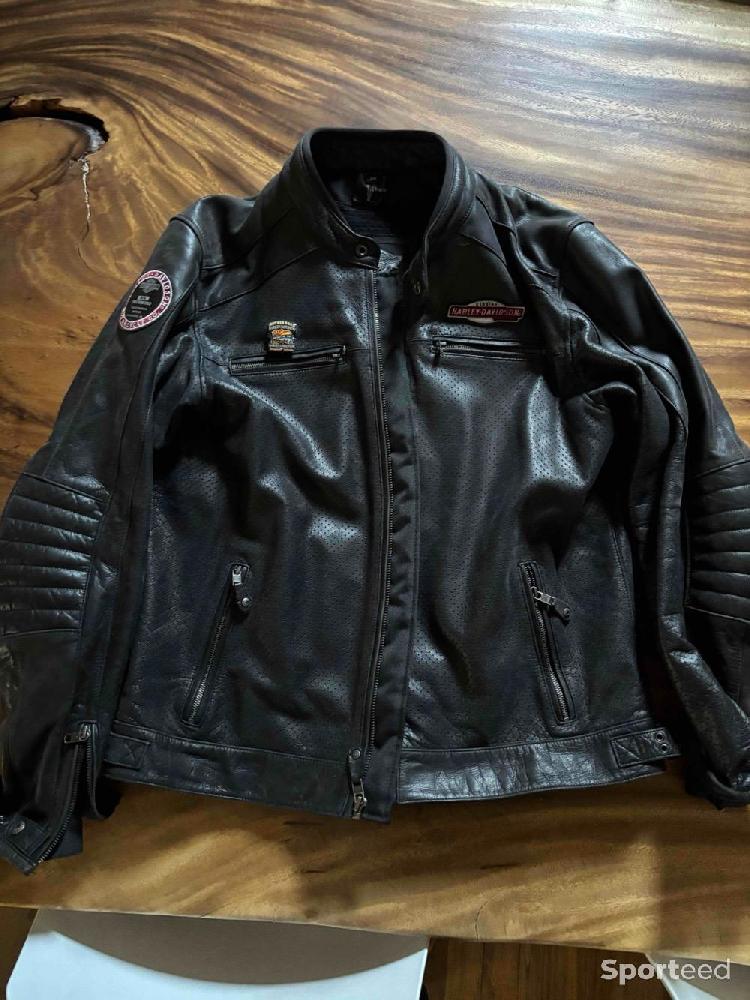 Moto route - Veste en cuir pour homme Harley Davidson  - photo 1