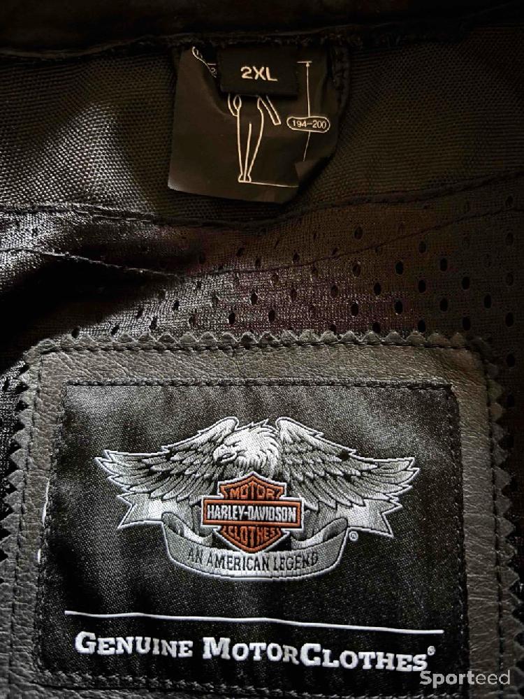 Moto route - Veste en cuir pour homme Harley Davidson  - photo 4