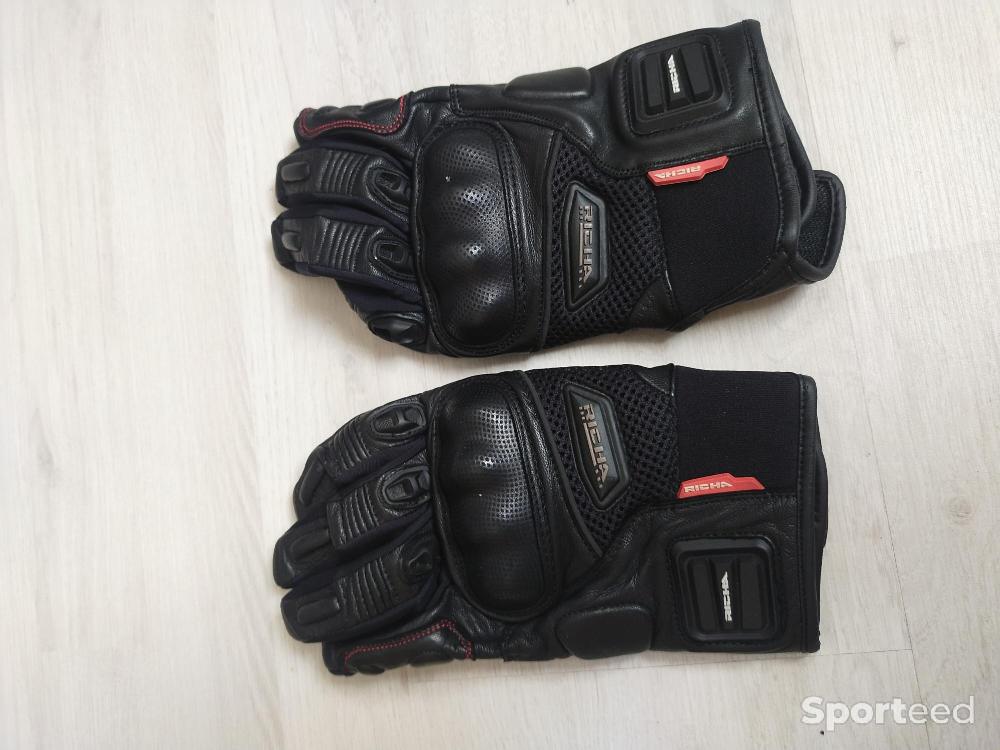 Moto route - Gants été moto Richa BLAST - BLACK - NEUF - photo 2