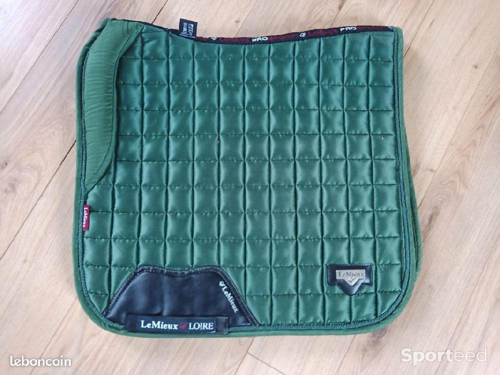 Equitation - Ensemble dressage tapis+bonnet lemieux vert - photo 1