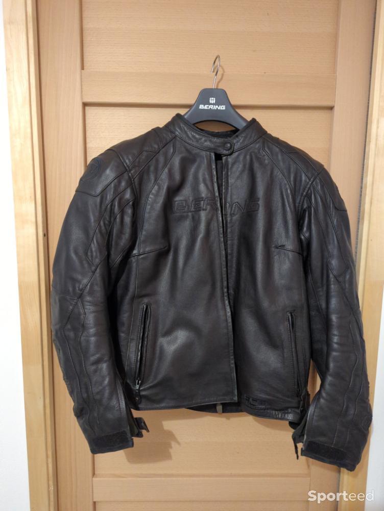 Moto route - Blouson Moto Cuir Bering femme. - photo 1