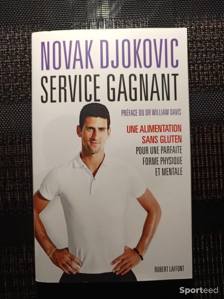 Tennis - Livre nutrition - Service Gagnant - Novak Djokovic - Une alimentation sans gluten pour une parfaite forme physique et mentale  - photo 1