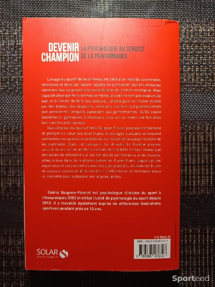 Librairie du sportif - Livre Préparation mentale - Devenir Champion - La psychologie au service de la performance - Cédric Quignon-Fleuret  - photo 2