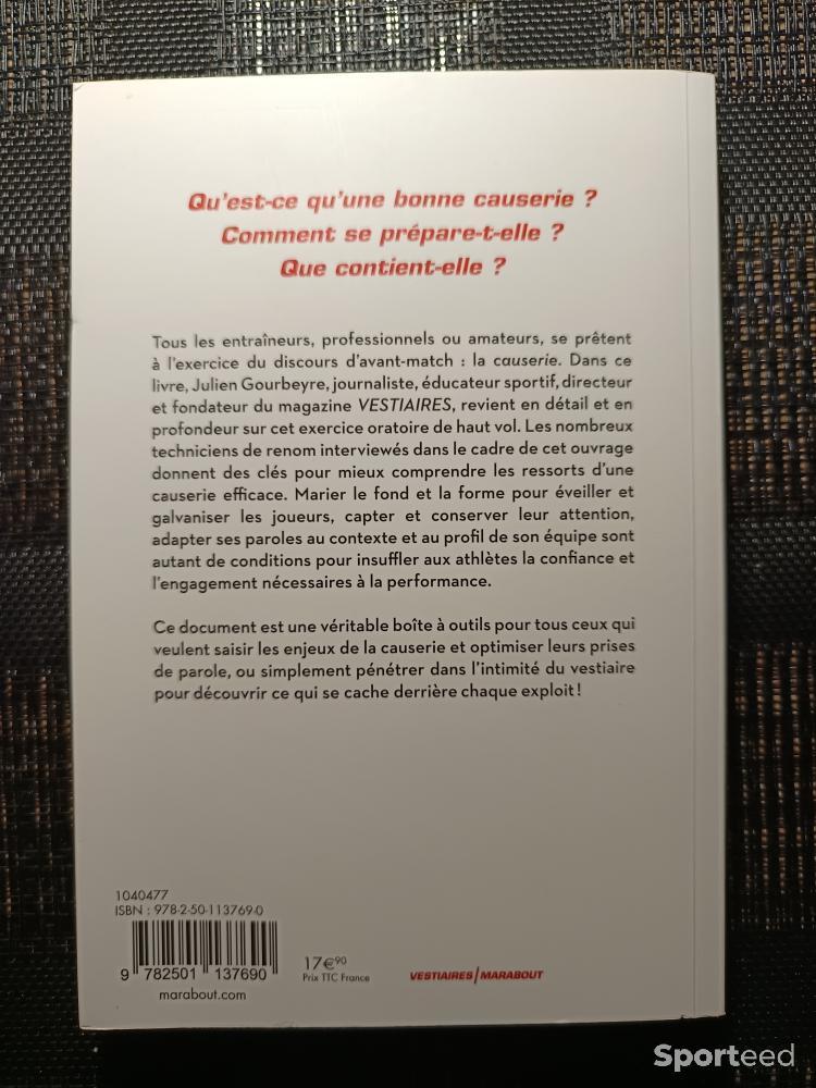 Librairie du sportif - Livre Causeries (du Vestiaire) - Quand la magie des mots fait déplacer des montagnes - photo 2