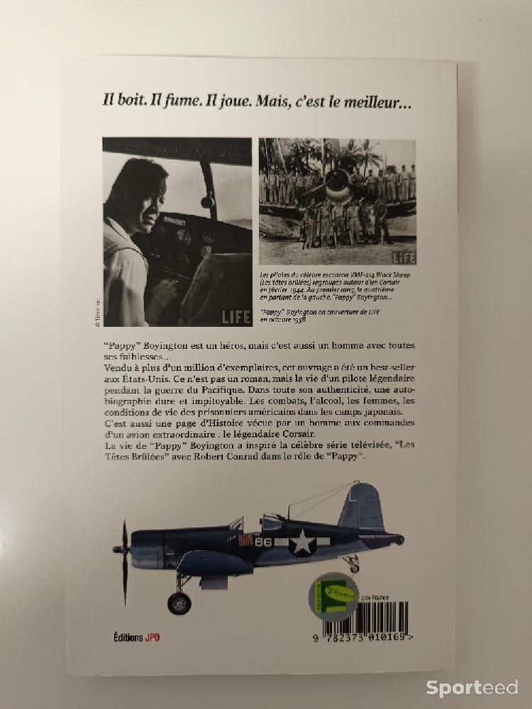 Librairie du sportif - Tête Brûlée - Ma véritable histoire - Pappy Boyington - photo 2