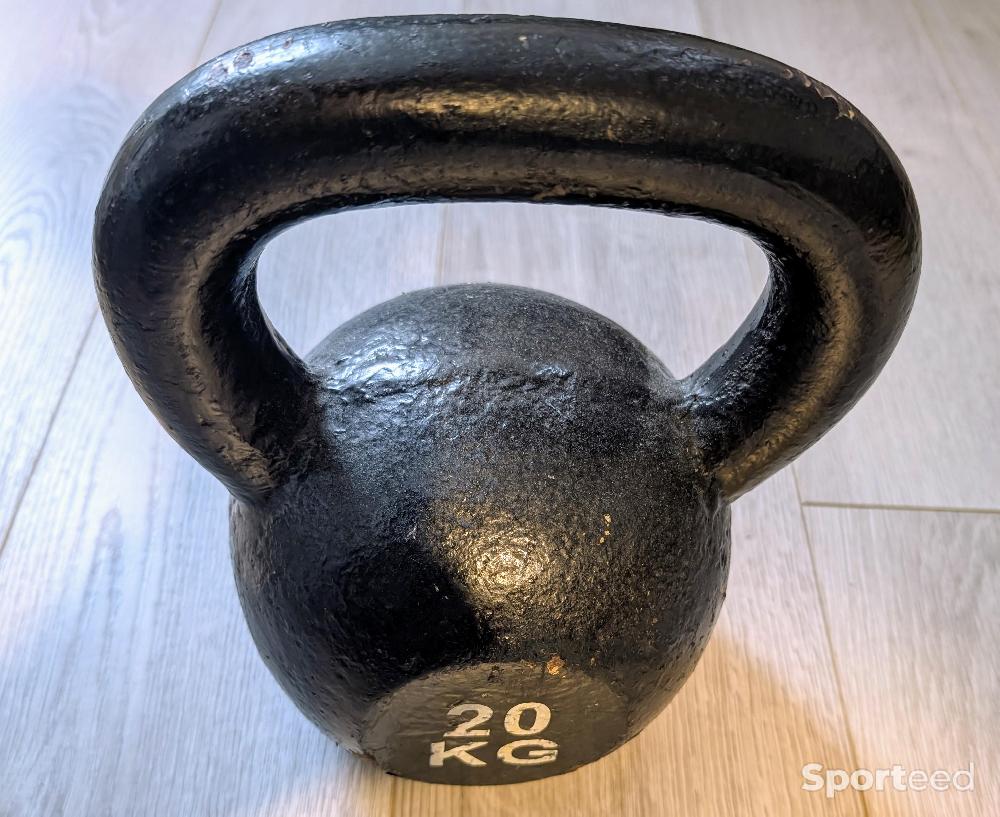 Musculation - Kettlebell en fonte noire 20 kg - photo 1