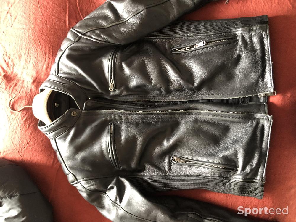 Moto route - Blouson cuir moto helstons - photo 1