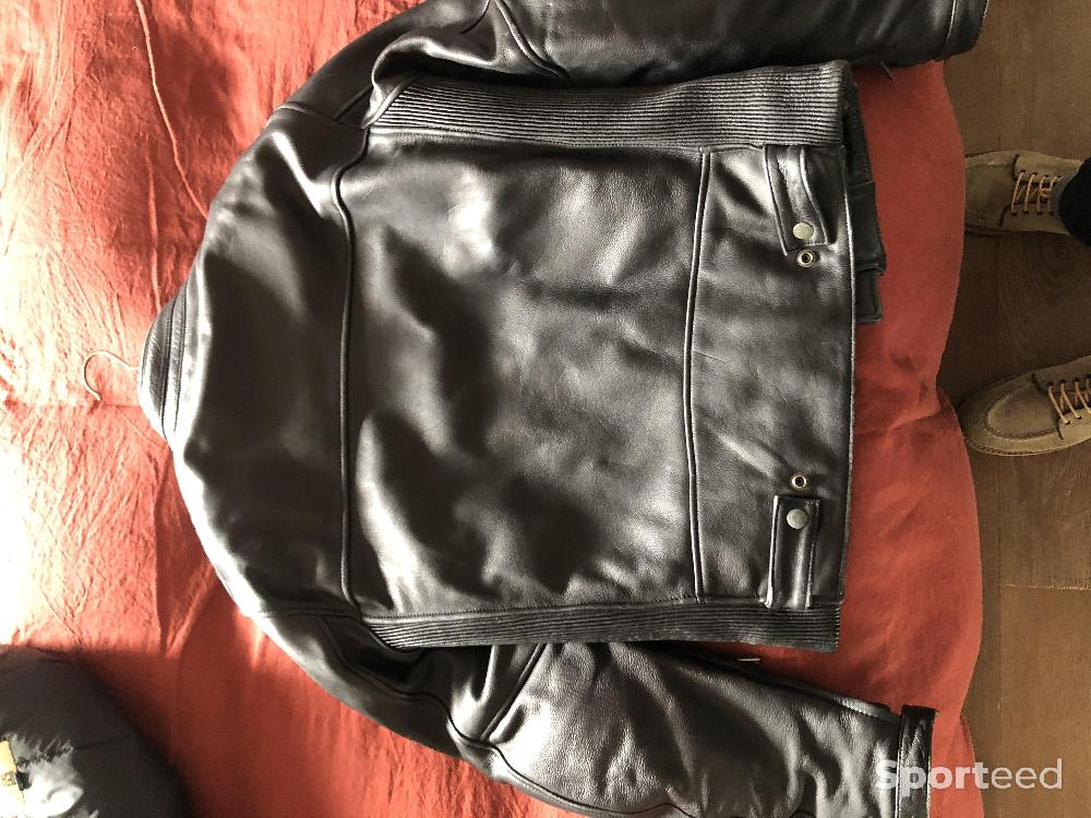 Moto route - Blouson cuir moto helstons - photo 2