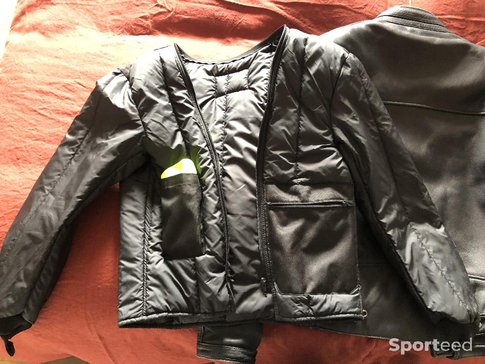 Moto route - Blouson cuir moto helstons - photo 3