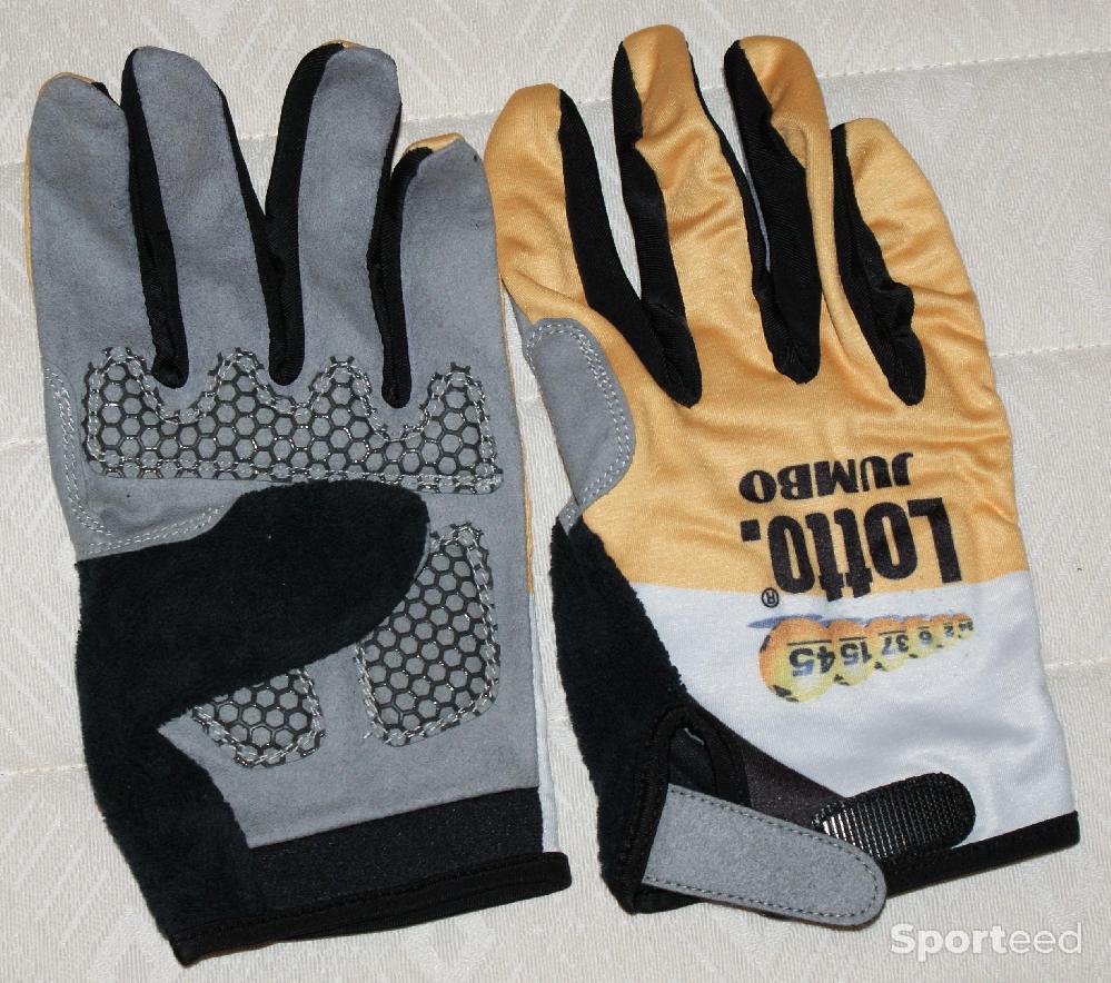 Vélo route - Gants de vélo longs - team 'lotto jumbo' - taille xl - blanc/jaune - photo 2