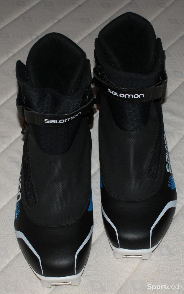 Ski de fond - Chaussures de ski de fond skating - 'salomon' - 'rs8' - noires - taille 43 1/3- - photo 3