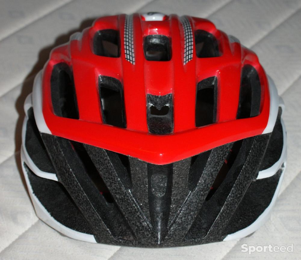 Vélo tout terrain - VTT - Casque vélo route - taille l (58/62) - rouge/blanc - photo 3