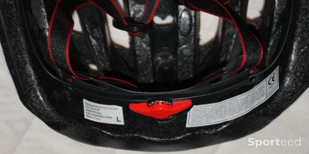 Vélo tout terrain - VTT - Casque vélo route - taille l (58/62) - rouge/blanc - photo 5